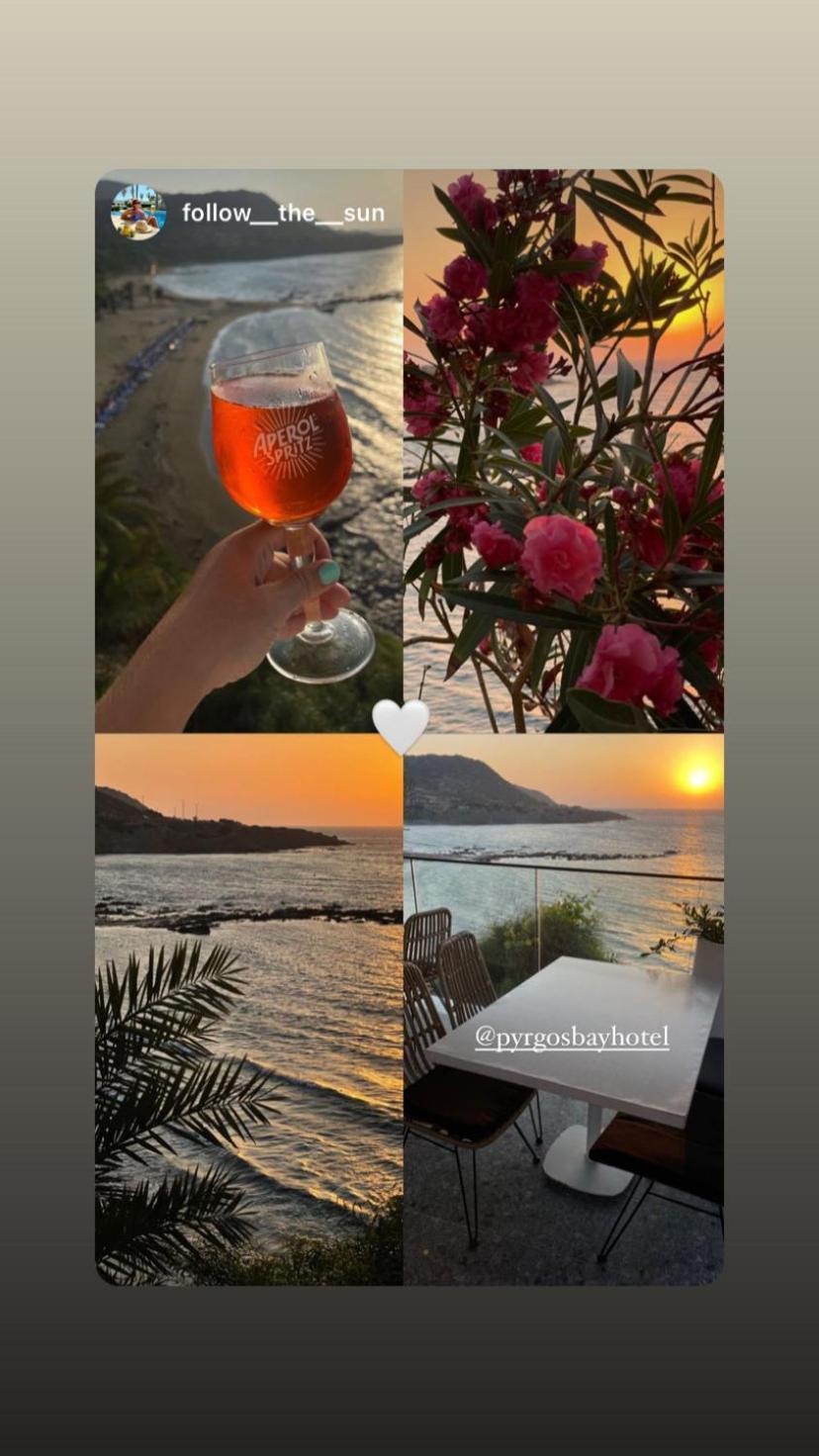 E.J. Pyrgos Bay Hotel Bagian luar foto